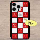 Monogramm rote Crossrohren Case-Mate iPhone Hülle