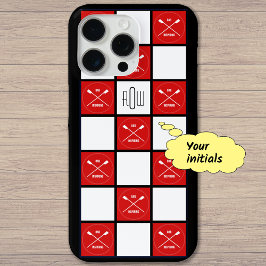 Monogramm rote Crossrohren Case-Mate iPhone Hülle