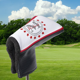 Monogramm Rote Sterne Golf Headcover