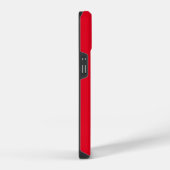 Monogramm Rote Sternexplosion iPhone Hülle (Rechte Seite)