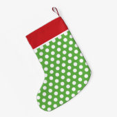 Monogramm rote und grüne Feiertage Kleiner Weihnachtsstrumpf (Rückseite (Hängend))
