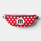 Monogramm rote und weiße Polka-Punkte oder benutze Bauchtasche (Ablage )