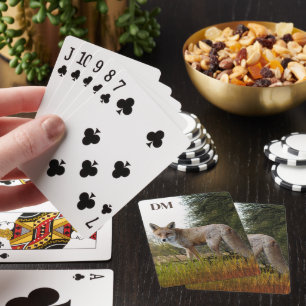 Monogramm-Rotfuchs-Klassik-Spielkarten Spielkarten