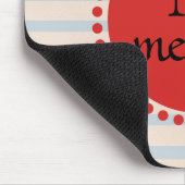 Monogramm Rotgoldstreifen Mousepad (Ecke)