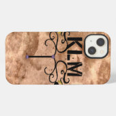 MONOGRAMM ROYAL VINTAGE iPhone HÜLLE (Rückseite (Horizontal))