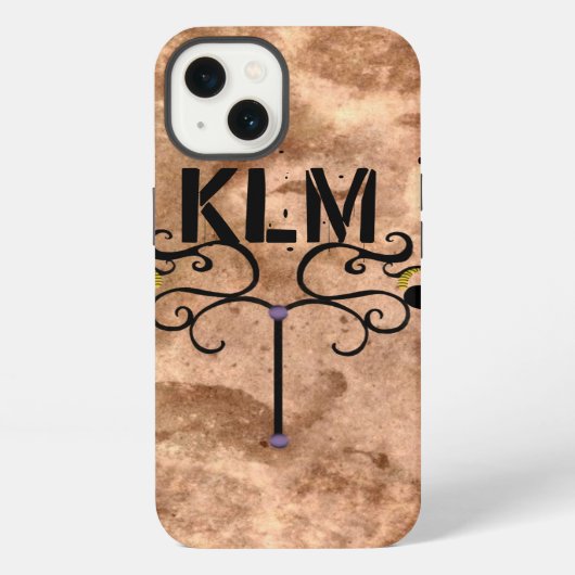 MONOGRAMM ROYAL VINTAGE iPhone HÜLLE (Rückseite)