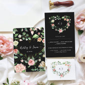 Monogramm | RSVP (Botanisches Blumenkohl) Ankündigung