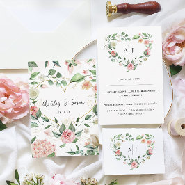 Monogramm | RSVP (Botanisches Blumenkohl) Ankündigung
