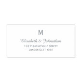 Monogramm-Rücksendeadresse Permastempel (Design)