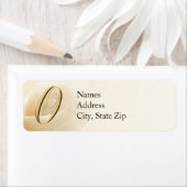 Monogramm-Rücksendeadressen-Aufkleber (Insitu)