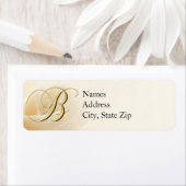 Monogramm Rücksendeadressen-Aufkleber Buchstabe B (Insitu)