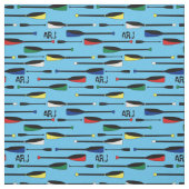 Monogramm-Rudersport-Ruder Stoff (Muster)