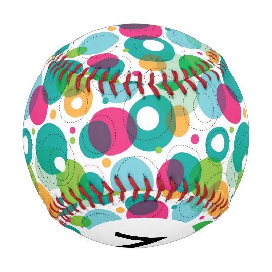 Monogramm Rundbläschen Baseball (Rückseite)