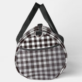 Monogramm rustikal anpassen Kariert Duffle Bag (Rechts)