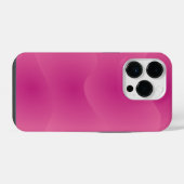 Monogramm Rustikal rosa Aquamarin iPhone Hülle (Rückseite (Horizontal))