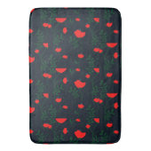 Monogramm Rustikaler Chic Floral Badematte (Vorderseite Vertikal)