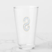 Monogramm S - 16 oz Glas (Rückseite)