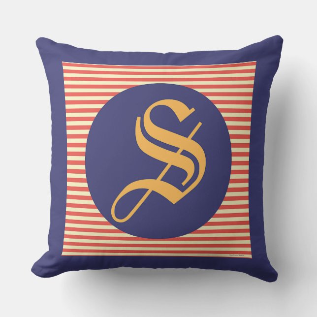 Monogramm S-Familienwappen Kissen (Vorderseite)