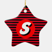 Monogramm S Keramik Ornament (Vorne)