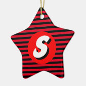 Monogramm S Keramik Ornament (Links)