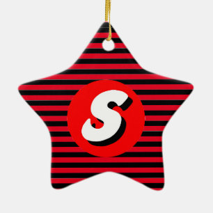 Monogramm S Keramik Ornament