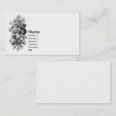 Monogramm S mit Palmetto-Blätter Visitenkarte (Vorne/Hinten)