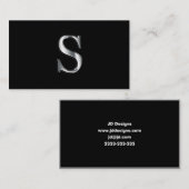 Monogramm S-Visitenkarten Visitenkarte (Vorne/Hinten)