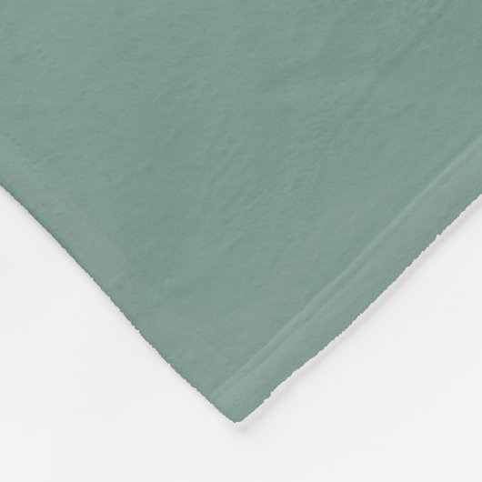Monogramm Sage Green Fleece Blanket (Ecke)