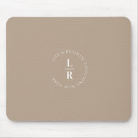 Monogramm, Salon, minimalistisch, beigefarben