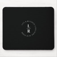 Monogramm, Salon, minimalistisch, schwarz