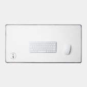 Monogramm, Salon, minimalistisch weiß Schreibtischunterlage (Tastatur & Maus)