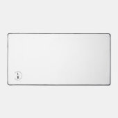 Monogramm, Salon, minimalistisch weiß Schreibtischunterlage (Vorderseite)