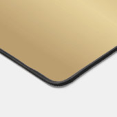 Monogramm, Salon, minimalistisches Gold (Imitat) Schreibtischunterlage (Ecke)