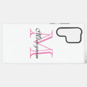 Monogramm Samsung Galaxy Hülle (Rückseite (Horizontal))