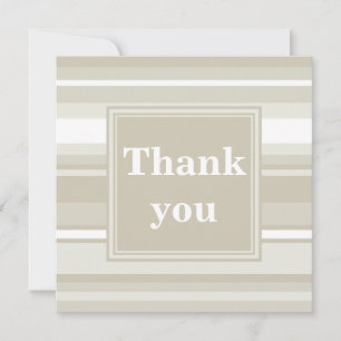 Monogramm Sandsteinstreifen Dankeskarte