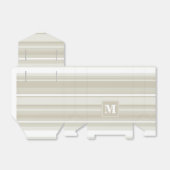 Monogramm Sandsteinstreifen Geschenkschachtel (Ungefaltet)