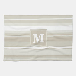 Monogramm Sandsteinstreifen Geschirrtuch