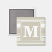 Monogramm Sandsteinstreifen Magnet (Vorderseite/Rückseite)