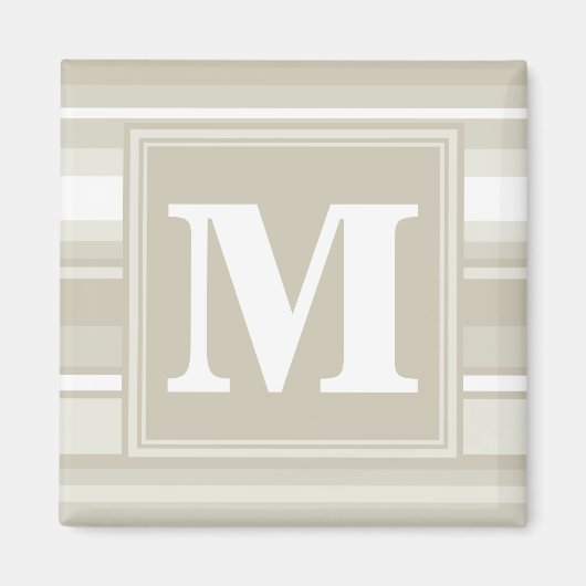 Monogramm Sandsteinstreifen Magnet (Vorne)