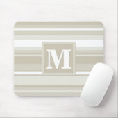 Monogramm Sandsteinstreifen Mousepad (Mit Mouse)