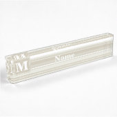 Monogramm Sandsteinstreifen Namensplakette