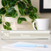 Monogramm Sandsteinstreifen Namensplakette