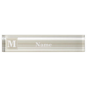 Monogramm Sandsteinstreifen Namensplakette