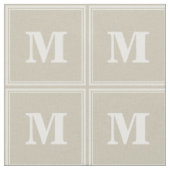 Monogramm Sandsteinstreifen Stoff (Nahaufnahme)