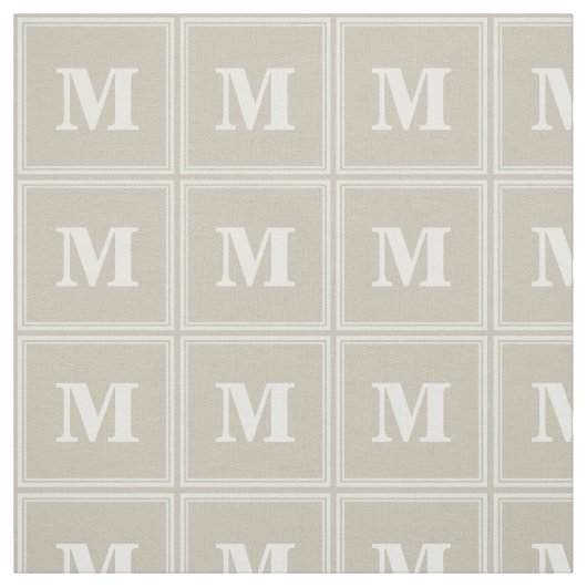 Monogramm Sandsteinstreifen Stoff (Muster)