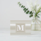 Monogramm Sandsteinstreifen Visitenkarte (Stehend Vorderseite)