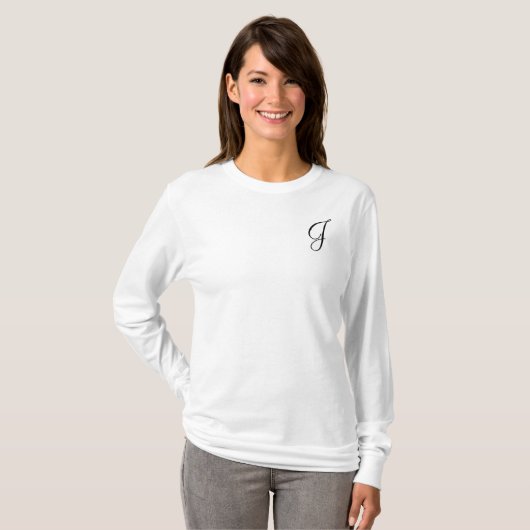 Monogramm-Schablone T-Shirt (Vorne ganz)