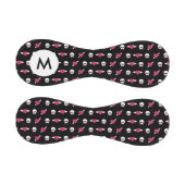 Monogramm Schädel und Herz Baseball (Paneele)