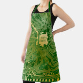 Monogramm Schaltkreisplatine Elektronik Chip Tech Schürze (InSitu)