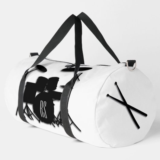 Monogramm-Schlagzeug-Set Duffle Bag (Linke Ecke)